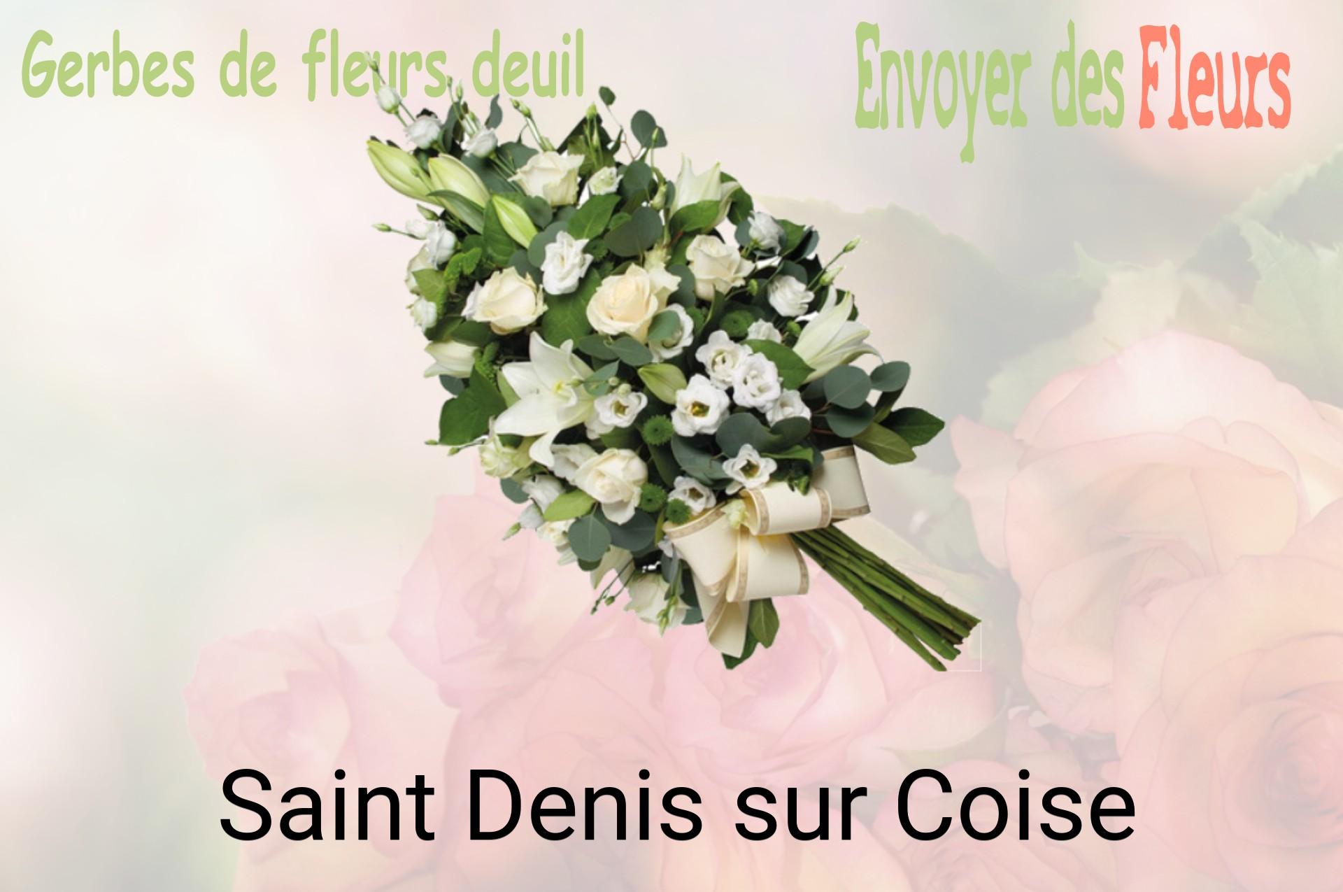 Gerbe de fleurs de deuil livrée à Saint-Denis-sur-Coise